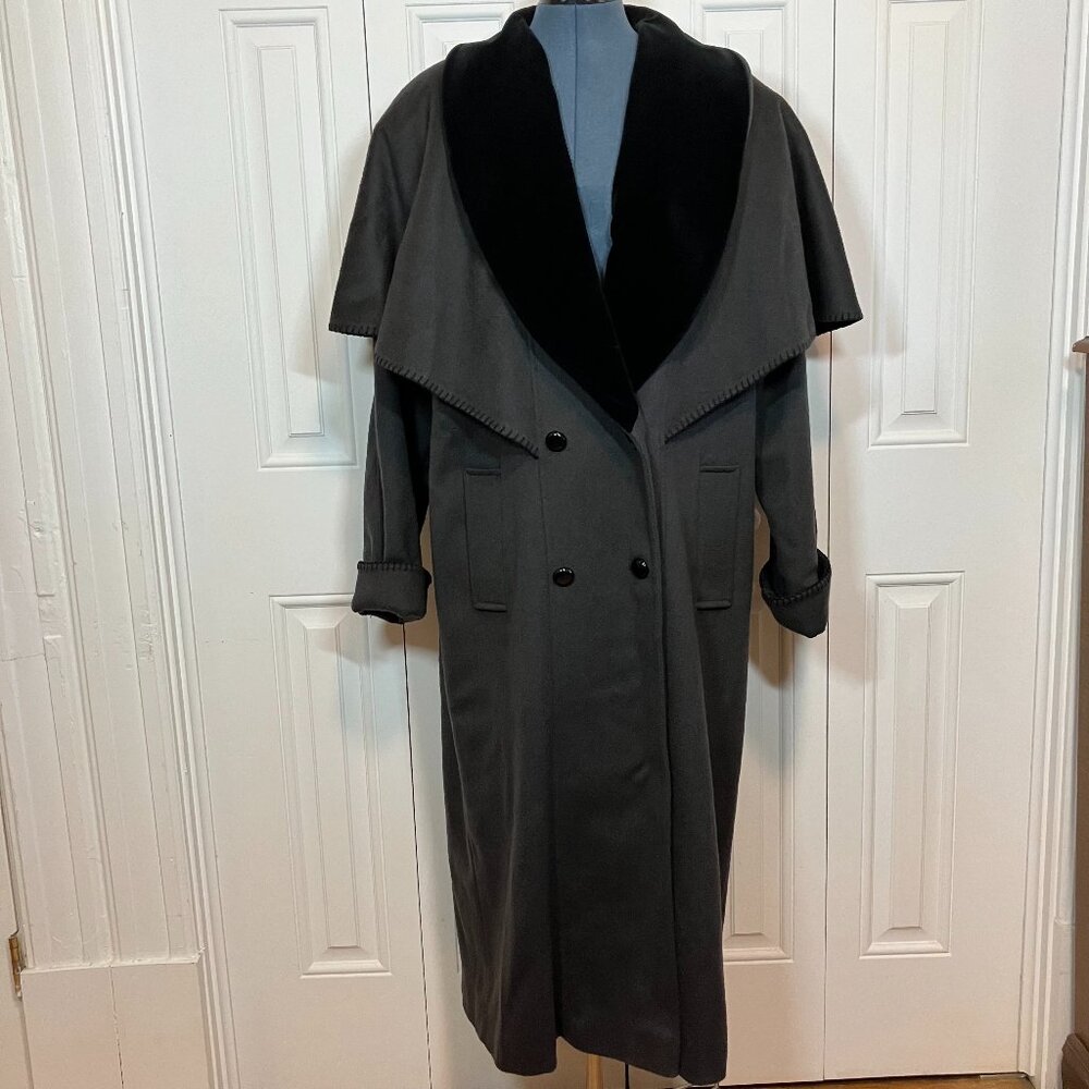Vintage Charles Klein Victorian Inspired Wool Blend Coat Size L